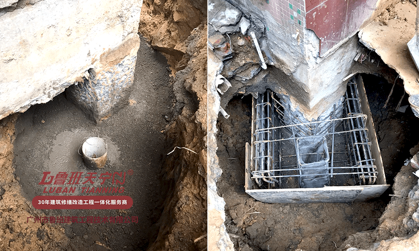深圳观澜花园三栋民房基础加固及纠偏工程